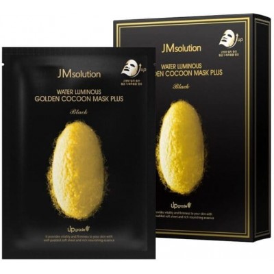 Тканинна маска для обличчя з протеїнами кокона золотого шовкопряда JMsolution Water Luminous Golden Cocoon Mask Plus, 35 ml