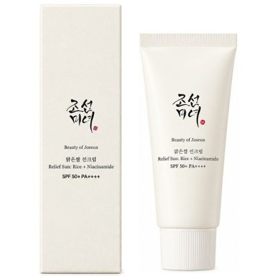 Сонцезахисний крем з екстрактом рису та ніацинамідом Beauty of Joseon Relief Sun: Rice + Niacinamide SPF50+ PA++++, 50ml