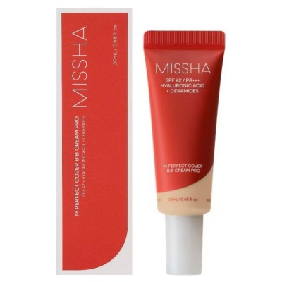 BB крем для лица Missha M Perfect Cover BB Cream Pro SPF42 PA++ №23 (натуральный беж), 20ml