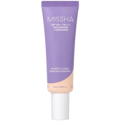 ВВ-крем для обличчя Missha Perfect Cover Serum BB Cream Pro №21 Light Beige, 20 ml