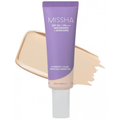 ВВ-крем для обличчя Missha Perfect Cover Serum BB Cream Pro №21 Light Beige, 20 ml