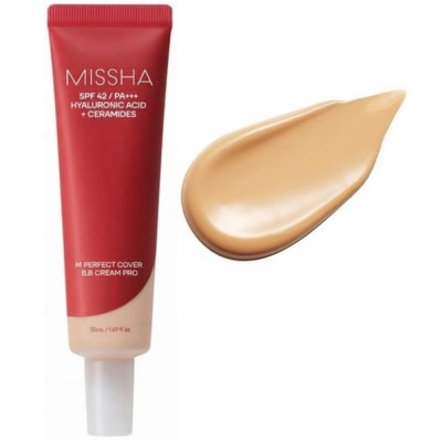 BB крем для лица Missha M Perfect Cover BB Cream Pro SPF42 PA++ №25 (теплый беж), 50ml
