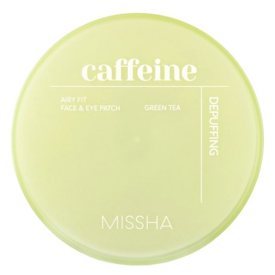 Гидрогелевые патчи под глаза с кофеином Missha Airy Fit Caffeine Depuffing Face & Eye Patch, 60шт Гидрогелевые патчи под глаза с кофеином Missha Airy Fit Caffeine Depuffing Face & Eye Patch, 60шт