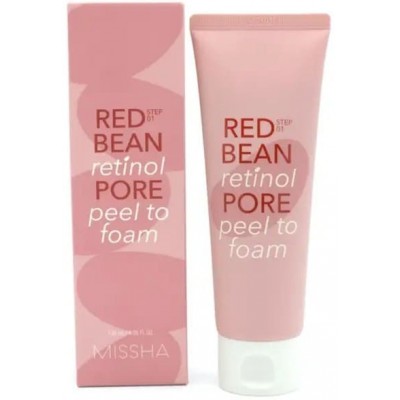 Пенка для умывания с ретинолом и экстрактом красной фасоли Missha Red Bean Retinol Pore Peel To Foam, 120ml