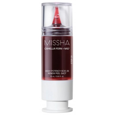 Пилинг-сыворотка для лица Missha Camellia PDRN Nad+ Renew Peel Shot 25, 15ml
