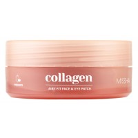 Патчи под глаза Missha Airy Fit Collagen Face & Eye Patch, 60шт