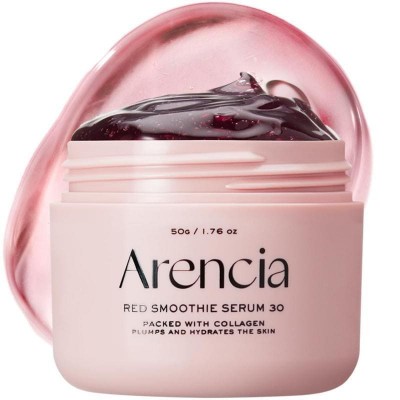Ревитализирующая сыворотка для лица с коллагеном и ниацинамидом Arencia Fresh Red Smoothie Serum 30, 50g