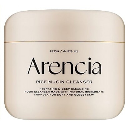 Осветляющая паста для умывания Arencia Rice Mucin Cleanser, 120g