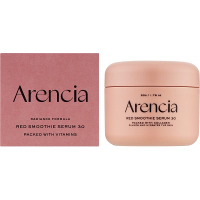 Ревитализирующая сыворотка для лица с коллагеном и ниацинамидом Arencia Fresh Red Smoothie Serum 30, 50g