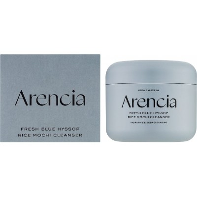 Очищающая паста для лица с глиной и рисом Arencia Fresh Blue Hyssop Rice Mochi Cleanser, 120g Очищающая паста для лица с глиной и рисом Arencia Fresh Blue Hyssop Rice Mochi Cleanser, 120g
