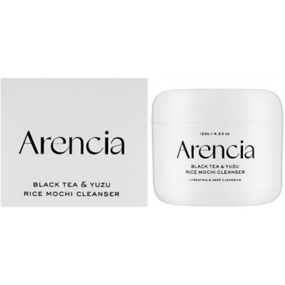 Очищающая паста для лица с черным чаем Arencia Black Tea Rice Mochi Cleanser, 120g Очищающая паста для лица с черным чаем Arencia Black Tea Rice Mochi Cleanser, 120g