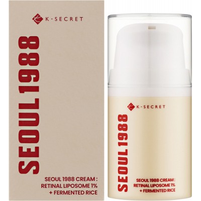 Антивозрастной крем для лица с ретиналем K-Secret Seoul 1988 Cream Retinal Liposome 1% + Fermented Rice, 50ml