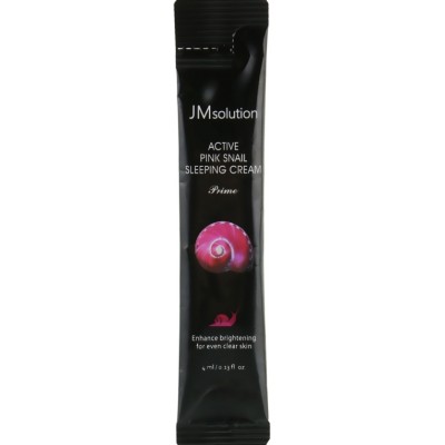 Крем для обличчя JMsolution Active Pink Snail Sleeping Cream Prime 4ml