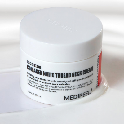 Підтягуючий пептидний крем для шиї та декольте Medi-Peel Premium Collagen Naite Thread Neck Cream 2.0 100ml