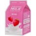 Тканевая маска для лица с экстрактом клубники A'pieu Milk Strawberry Milk One-Pack 1шт