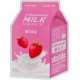Тканинна маска для обличчя A'Pieu Milk Strawberry Milk One-Pack 1шт