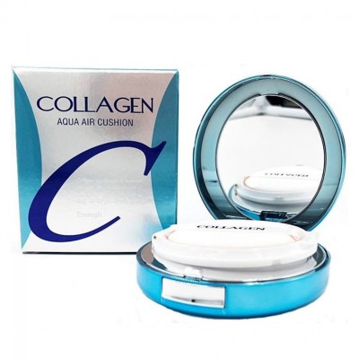 Кушон для обличчя зволожуючий з колагеном Enough Collagen Aqua Air Cushion №21, 15 г