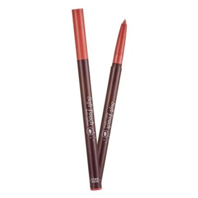 Олівець для губ Etude House Soft Touch Auto Lip Liner №1 Soft Rose, м'який рожевий