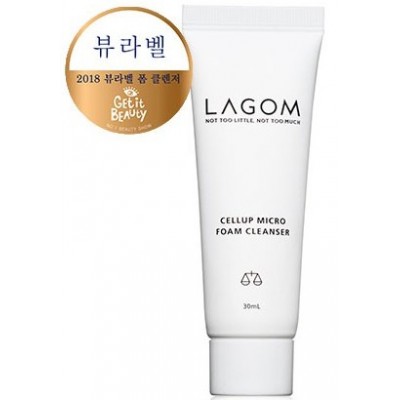 Пенка для умывания очищающая Lagom Cellup Micro Foam Cleanser 30ml