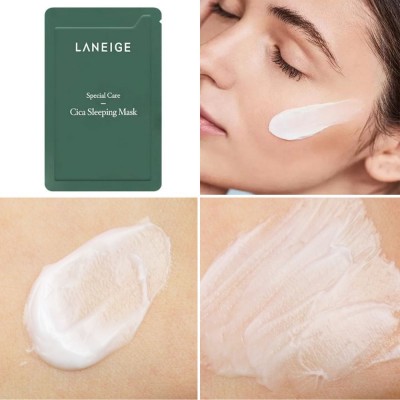 Маска для проблемної шкіри обличчя нічна Laneige Special Care Cica Sleeping Mask 3ml