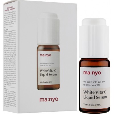 Осветляющая сыворотка для лица с витамином С - Manyo Factory White Vita C Liquid Serum, 10 мл