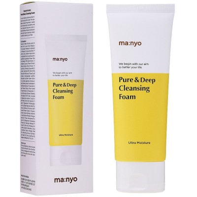 Пінка для глибокого очищення пор з керамідами Manyo Factory Pure Deep Cleansing Foam, 100 мл