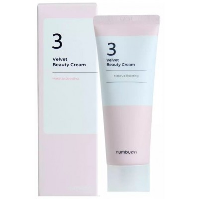 Крем для обличчя розгладжуючий під макіяж Numbuzin No.3 Velvet Beauty Cream 60ml