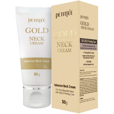 Крем для ухода за кожей шеи и зоны декольте Petitfee Gold neck cream 50g