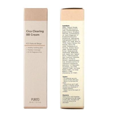 ВВ крем для лица с экстрактом центеллы Purito Cica Clearing BB Cream №23, 30ml