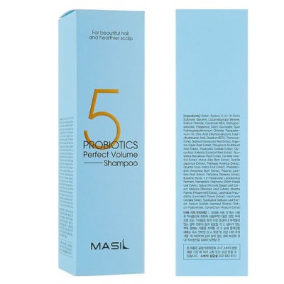 Шампунь з пробіотиками для ідеального об'єму волосся Masil 5 Probiotics Perfect Volume Shampoo 300 мл