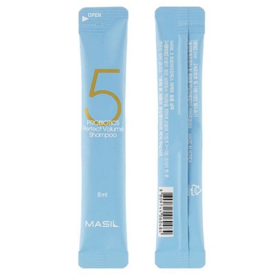 Шампунь з пробіотиками для ідеального об'єму волосся Masil 5 Probiotics Perfect Volume Shampoo 20 шт х 8 мл
