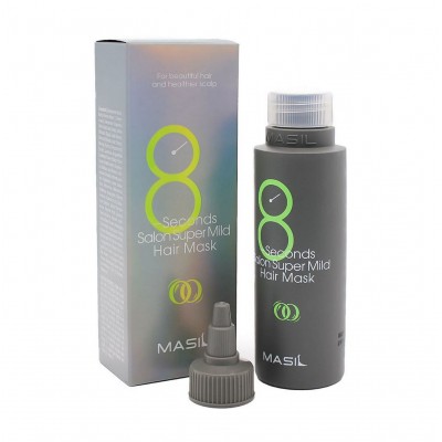 Маска для волосся відновлювальна м'яка Masil 8 Seconds Salon Super Mild Hair Mask Green, 100 мл