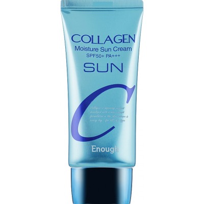 Сонцезахисний крем для обличчя зволожуючий з колагеном Enough Collagen Moisture Sun Cream SPF50+/PA+++, 50 г