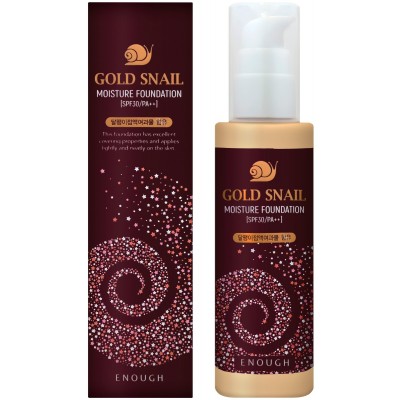 Тональный крем для лица Enough Gold Snail Moisture Foundation SPF30, №21 natural beige