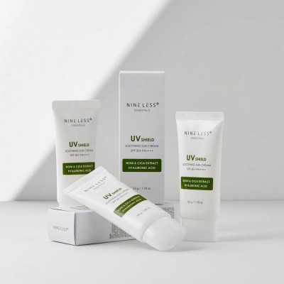 Солнцезащитный крем Nine Less Essentials UV Shield Soothing Sun Cream SPF 50+ 50g