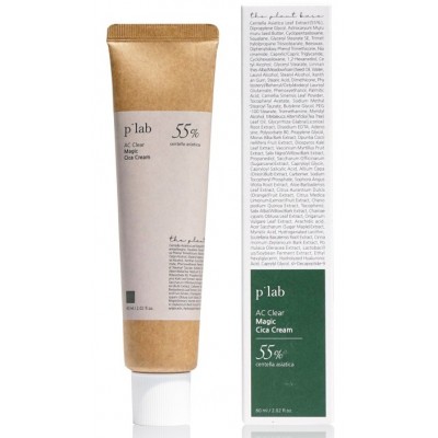 Регенерирующий крем для лица с центеллой The Plant Base (P'lab) AC Clear Magic Cica Cream 60ml