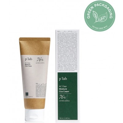 Заспокійливий крем для обличчя The Plant Base (P'lab) AC Clear Moisture Cica Cream 100ml