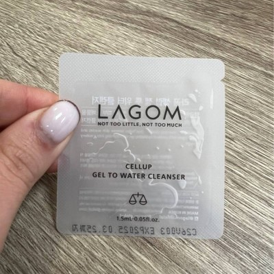 Гель для ранкового вмивання Lagom Cellup Gel To Water Cleanser, 1.5ml, пробник