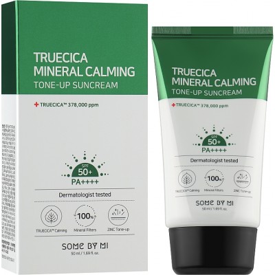 Солнцезащитный крем Some By Mi Truecica Mineral Calming Tone-Up Suncream SPF50+ PA++++