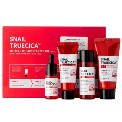 Набір із 4 відновлювальних засобів для проблемної шкіри Some By Mi Snail Truecica Miracle Repair Starter Kit