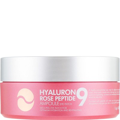 Патчи под глаза Medi-Peel Hyaluron Rose Peptide 9 Ampoule Eye Patch, 60шт