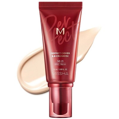 BB крем универсальный увлажняющий Missha M Perfect Cover BB Cream RX SPF42 PA+++, №21, 50 мл