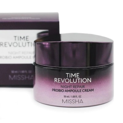 Крем для обличчя нічний відновлюючий Missha Time Revolution Night Repair Probio Ampoule Cream, 50 мл