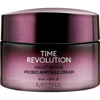 Крем для обличчя нічний відновлюючий Missha Time Revolution Night Repair Probio Ampoule Cream, 50 мл