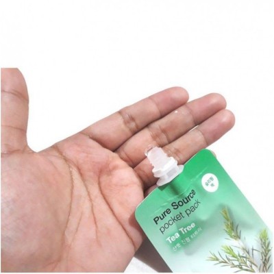Маска для обличчя нічна з екстрактом чайного дерева Missha Pure Source Pocket Pack Tea Tree 10ml