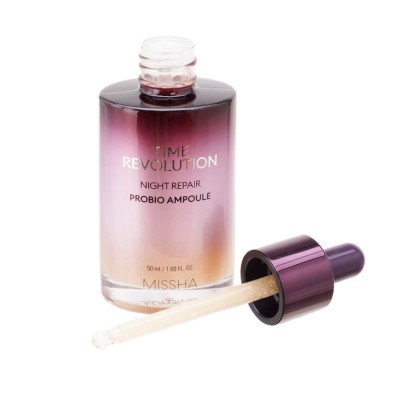 Нічна сироватка для обличчя антивікова з пробіотиками Missha Time Revolution Night Repair Probio Ampoule 50m
