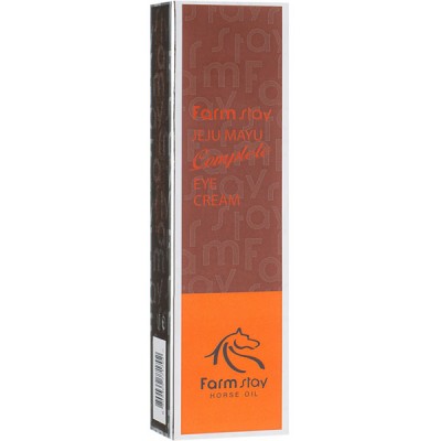Крем для кожи вокруг глаз с лошадиным жиром FarmStay Jeju Mayu Complete Eye Cream