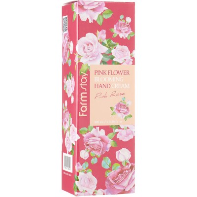Крем для рук з екстрактом троянди FarmStay Pink Flower Blooming Hand Cream Pink Rose 100 мл