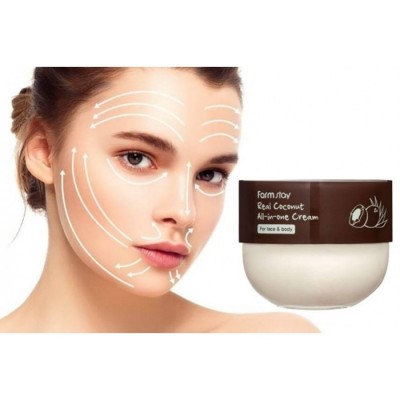 Крем для тела с кокосом FarmStay Real Coconut All-In-One Cream, 300 мл
