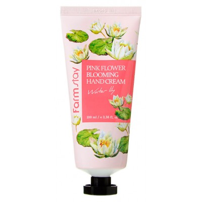Крем для рук з екстрактом лілії FarmStay Pink Flower Blooming Hand Cream Water Lily 100мл